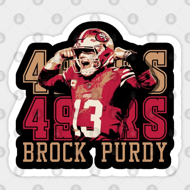 Brock Purdy 49ers Sticker by mia_me